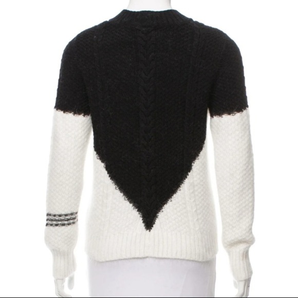 Band Of Outsiders Drowning Cable Crewnck Angora-Blend Sweater - Picture 4 of 12